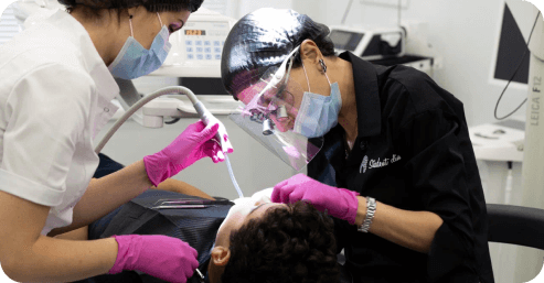 процесс лечения зуба в клинике Стиадент